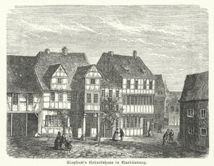 Geburtsort des Dichters Friedrich Gottlieb Klopstock, Quedlinburg, Deutschland von German School