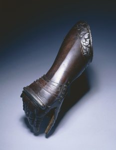 Schwarz-weißer Ellbogenhandschuh für die rechte Hand, ca. 1570 von German School