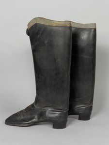 Stiefel, 3. von Zieten-Husaren, getragen von HRH Der Herzog von Connaught, vor 1914