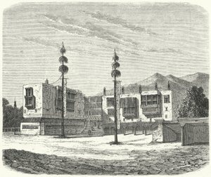 Buddhistisches Kloster in Tibet (Stich) von German School