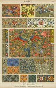 Chinesisch, Malerei, Weberei, Stickerei und Emaille
