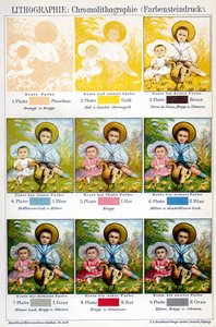 Chromolithografie-Druckverfahren