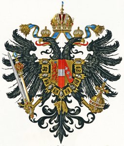 Wappen des österreichischen Kaiserreichs (Kaisertum Österreich) von 1816 bis 1867, ca. 1898