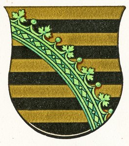 Wappen von Sachsen, ca. 1898