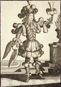 Kostüm für einen Federhändler, veröffentlicht von Gerard Valck (16512-1726) ca. 1690 von German School
