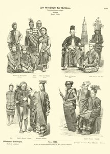 Kostüme aus Indonesien, 1880 von German School