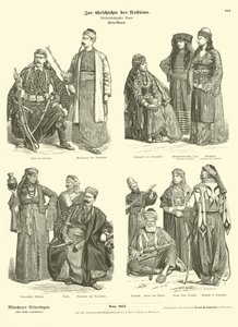 Kostüme des Nahen Ostens von German School