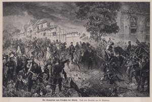 Kronprinz Friedrich von Preußen in der Schlacht von Woerth, Frankreich, Deutsch-Französischer Krieg von German School