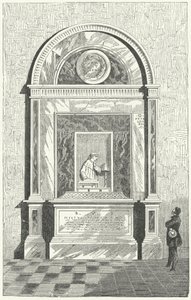 Dantes Grab in Ravenna, Italien (Stich) von German School