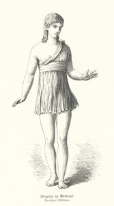 Dorisches Mädchen des antiken Griechenlands, Gewinnerin eines Rennens von German School