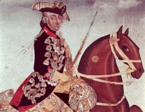 Reiterporträt von König Friedrich dem Großen von Preußen (1712-86)