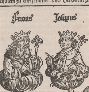 Fragment der Illustration aus der Nürnberger Chronik