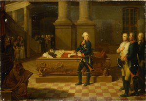 Friedrich II. in der Krypta des Kurfürsten