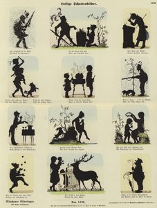 Lustige Silhouetten