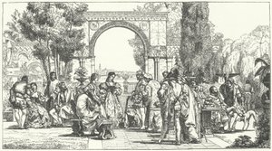 Garten in der Renaissance in Florenz von German School