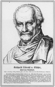 Gebhardt Leberecht von Blücher, Fürst von Wahlstadt (Stich) von German School