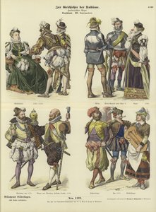 Deutsche Kostüme, 16. Jahrhundert von German School