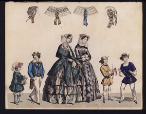 Deutsche Modeplatte, Mitte des 19. Jahrhunderts von German School