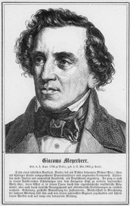 Giacomo Meyerbeer (Gravur) von German School