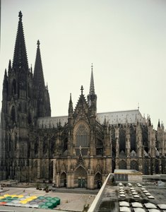 Gotische Kunst: Ansicht des Kölner Doms von German School