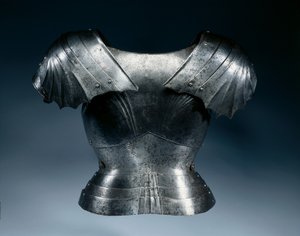 Gotische Rückenplatte, ca. 1475-1500