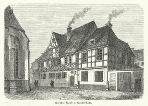 Haus des Dichters Johann Wilhelm Ludwig Gleim, Halberstadt, Deutschland (Stich)