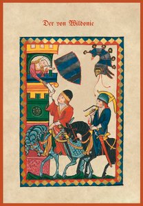 Illustration aus einem mittelalterlichen Liederbuch