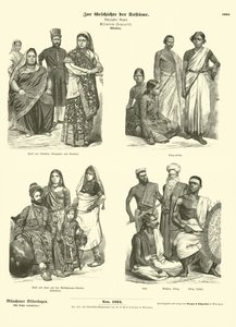 Indische Kostüme, spätes 19. Jahrhundert von German School