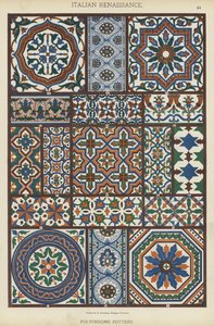 Italienische Renaissance, Polychrome Keramik