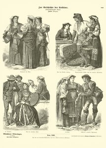 Italienische Kostüme, spätes 19. Jahrhundert von German School