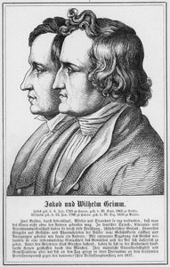 Jacob und Wilhelm Grimm (Stich) von German School