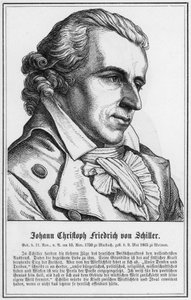 Johann Christoph Friedrich von Schiller (Gravur) von German School