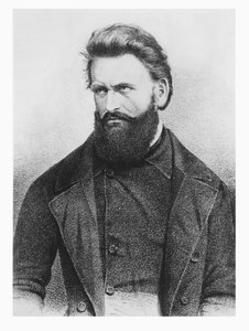 Julius Fröbel (Lithographie) von German School