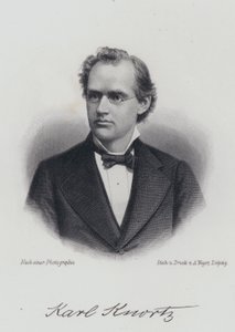 Karl Knortz, deutsch-amerikanischer Autor (Gravur)