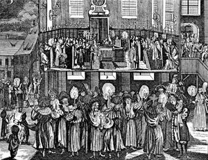 Kiddush Levana von Georg Puschner aus Kirchners Jüdisches Ceremoniel, 1726