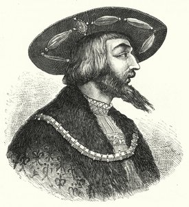 König Ludwig II. von Ungarn (Gravur) von German School