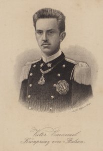König Viktor Emanuel III. von Italien als Kronprinz von German School