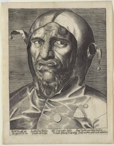 Großer Kopf eines Narren, ca. 1600