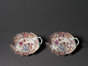 Blattschale, hergestellt von der Meissener Porzellanmanufaktur