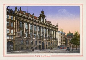 Leipzig, Grassi-Museum (Farblithografie)