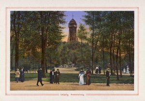 Leipzig, Rosentalberg (Farblithografie)