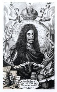 Leopold I. (1640-1705), König von Ungarn und Heiliger Römischer Kaiser, graviert von Philipp Kilian (1628-93)
