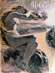 Lorelei und der Rhein, Titel von Jugend, Sonderausgabe gewidmet dem Dichter Heinrich Heine, 9. Dezember 1899
