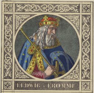 Ludwig der Fromme, 814-840 von German School