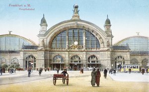 Hauptbahnhof in Frankfurt am Main, ca. 1910