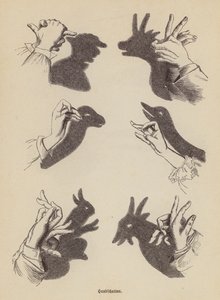 Schattenfiguren mit den Händen machen