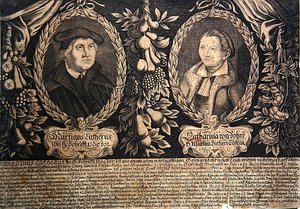 Martin Luther und seine Frau Katharina von Bora
