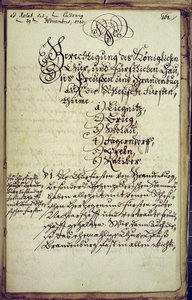 Memorandum des Kanzlers der Universität Halle, das der Annexion Schlesiens zustimmt