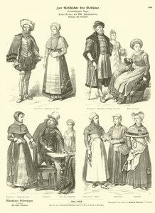 Norwegische und dänische Kostüme, frühes 17. Jahrhundert von German School