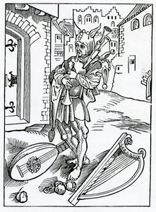 Von ungeduldigen Narren, die keine Korrektur ertragen, Illustration aus Alexander Barclays englischer Übersetzung von 